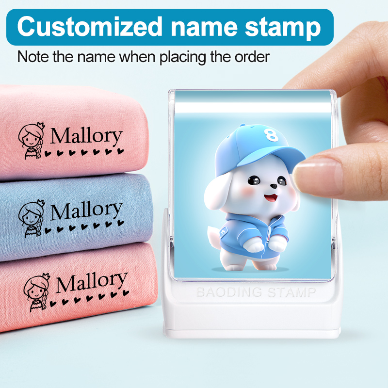 Baby Products Manufacturers - Personalized Baby Clothes Stamp,Custom Cartoon Name