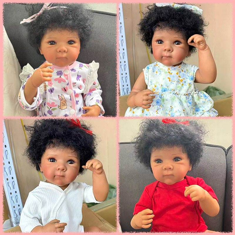 Baby Products For Curly Hair - Multiple Styles Choose Dark Skin Full