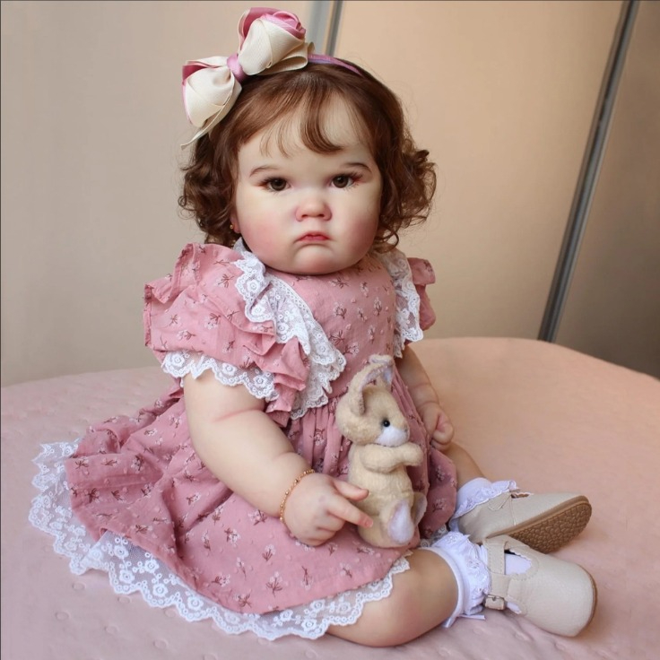 Baby Products For Curly Hair - NPK 24'' Handmade Unfinished Reborn Doll