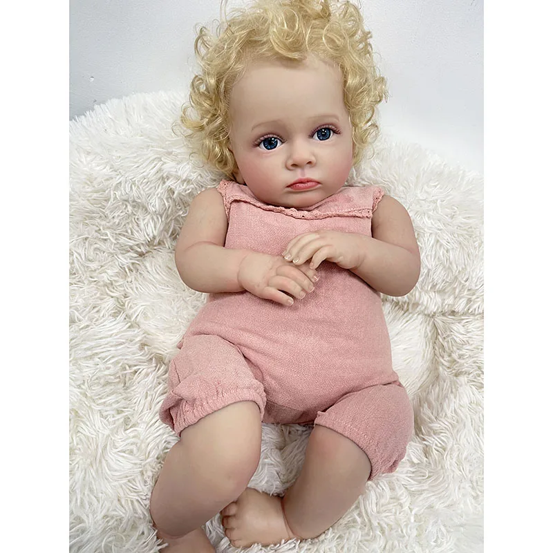 55CM Reborn Toddler Baby Doll  - đánh giá và giá Baby Products For Curly Hair
