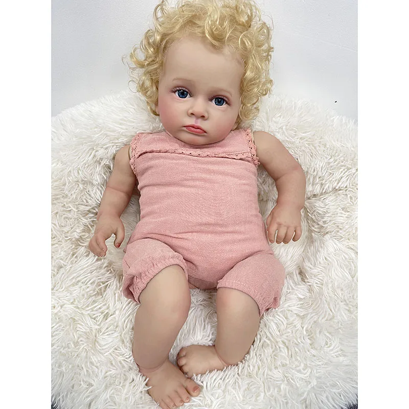 55CM Reborn Toddler Baby Doll  - đánh giá và giá Baby Products For Curly Hair