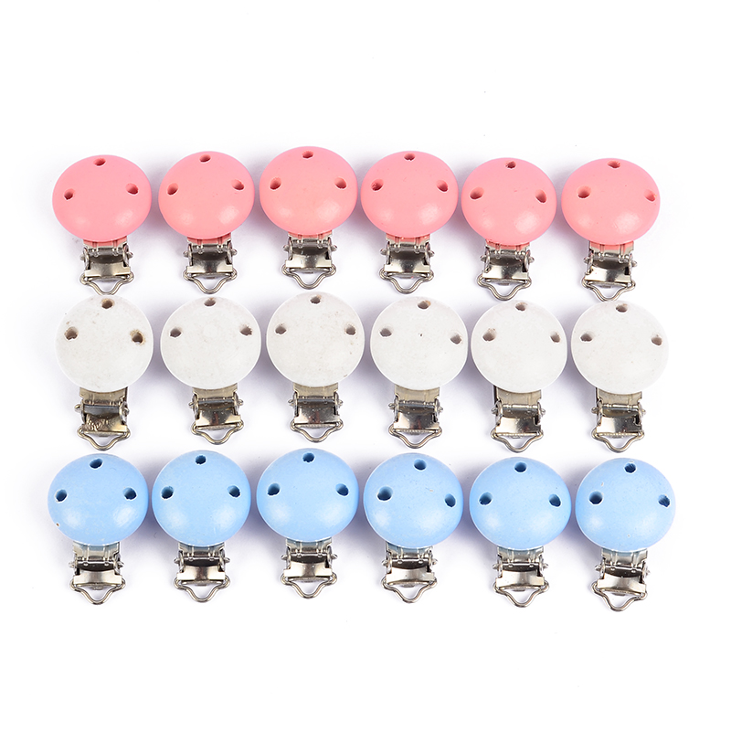 10Pcs Round Wood Pacifier Clip - đánh giá và giá Baby Products Wholesale