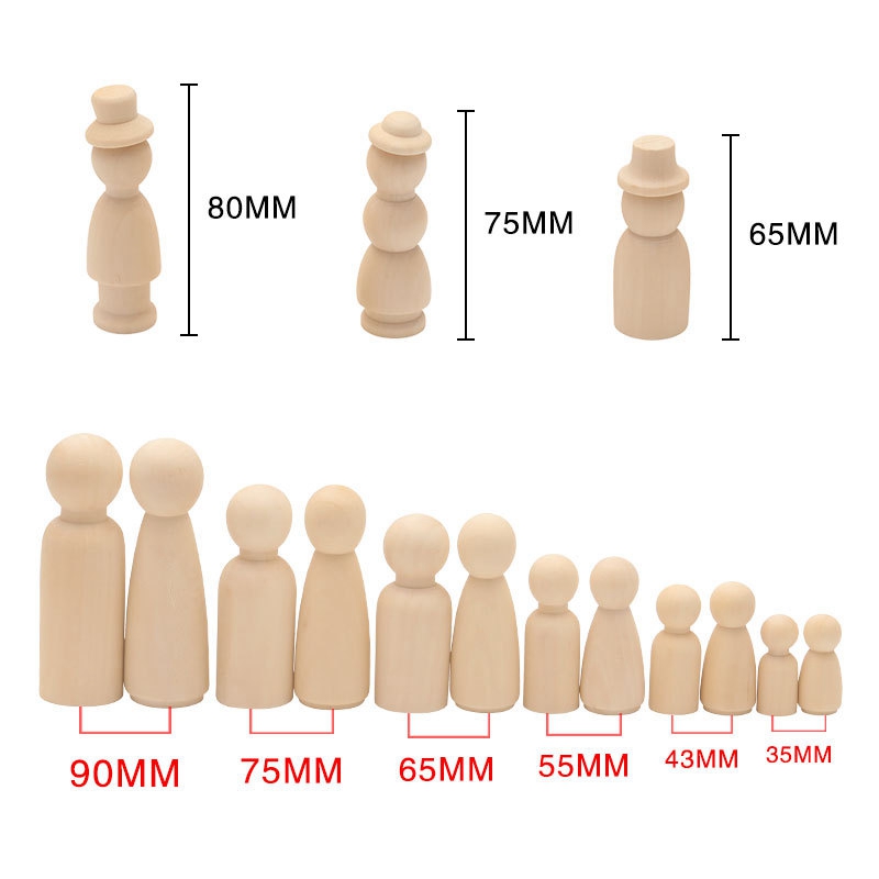 Sỉ 50Pc 75Mm/90Mm Gỗ Thủ Công  - đánh giá và giá Baby Products Wholesale